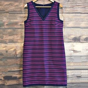 Talbots NWT Silk Striped Sheath Dress 10